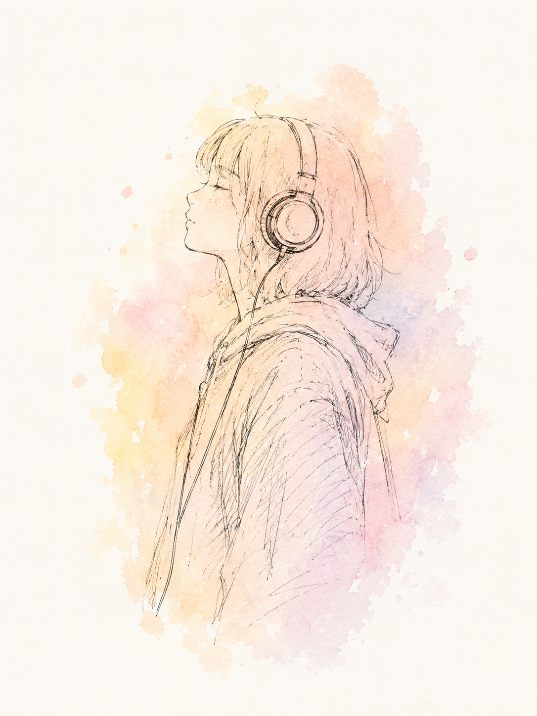 AIと人間の共創を描いた紙の切れ端